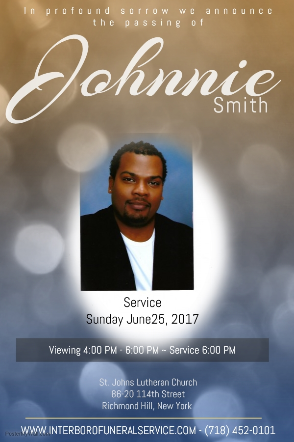 Obituary of Johnnie Smith | Interboro Funeral Service located in Br...